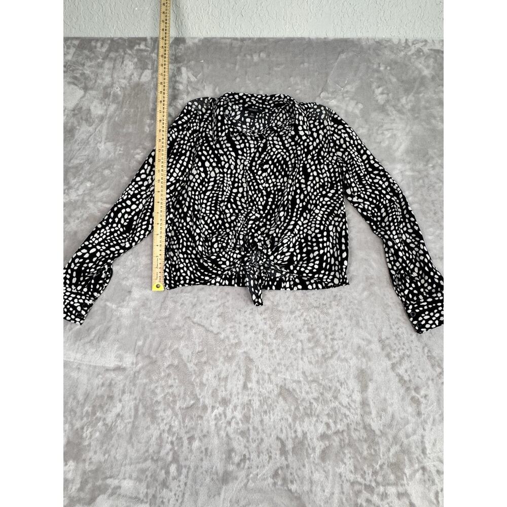 Simply Vera Wang XS Black/White Long Sleeve‎ Top